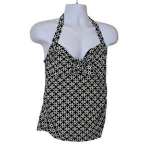 Catalina Halter Style Tankini Swim Top multicolor Women’s Plus Size 1X 16W